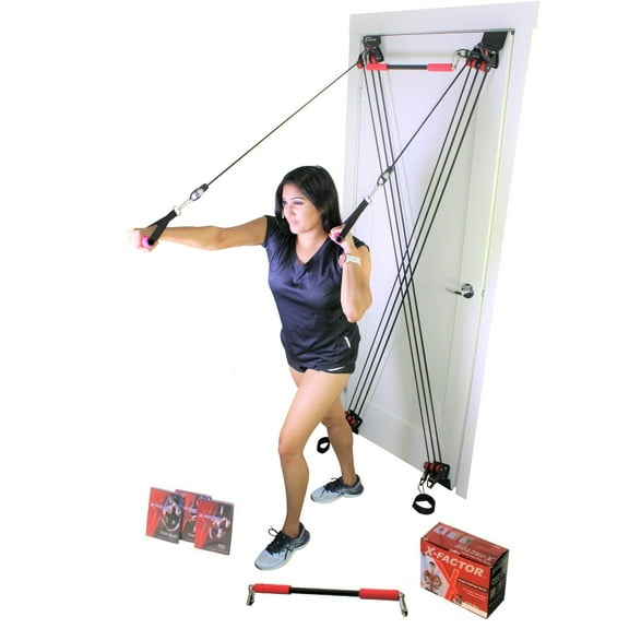 X Factor Door Gym Home Fitness System with Straight Bar