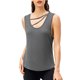 thumbnail image 1 of TFixol Camisetas sin mangas deportivas para mujer, sin mangas, de secado rápido, holgadas en dos direcciones, 1 of 8