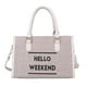 thumbnail image 1 of Sywqhk Bolso Bandolera De Hombro De Gran Capacidad Con Estampado De Letras Y Lino Para Mujer (Beige) Sywqhk Para estrenar, 1 of 9