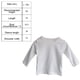 thumbnail image 2 of Laklulu Camiseta de Manga Larga para niños Camiseta de algodón con Cuello Redondo para niños Camisa de Fondo sólido （Blanco）,80cm, 2 of 5