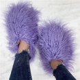 thumbnail image 4 of Factory Price New Designer Real Tan Sheep Fur Women Slides Slippers For Season With Customized Color, 4 of 7