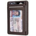 thumbnail image 2 of Tarjetero Wallet RUNBOX de piel delgado con bloqueo RFID, 2 of 6