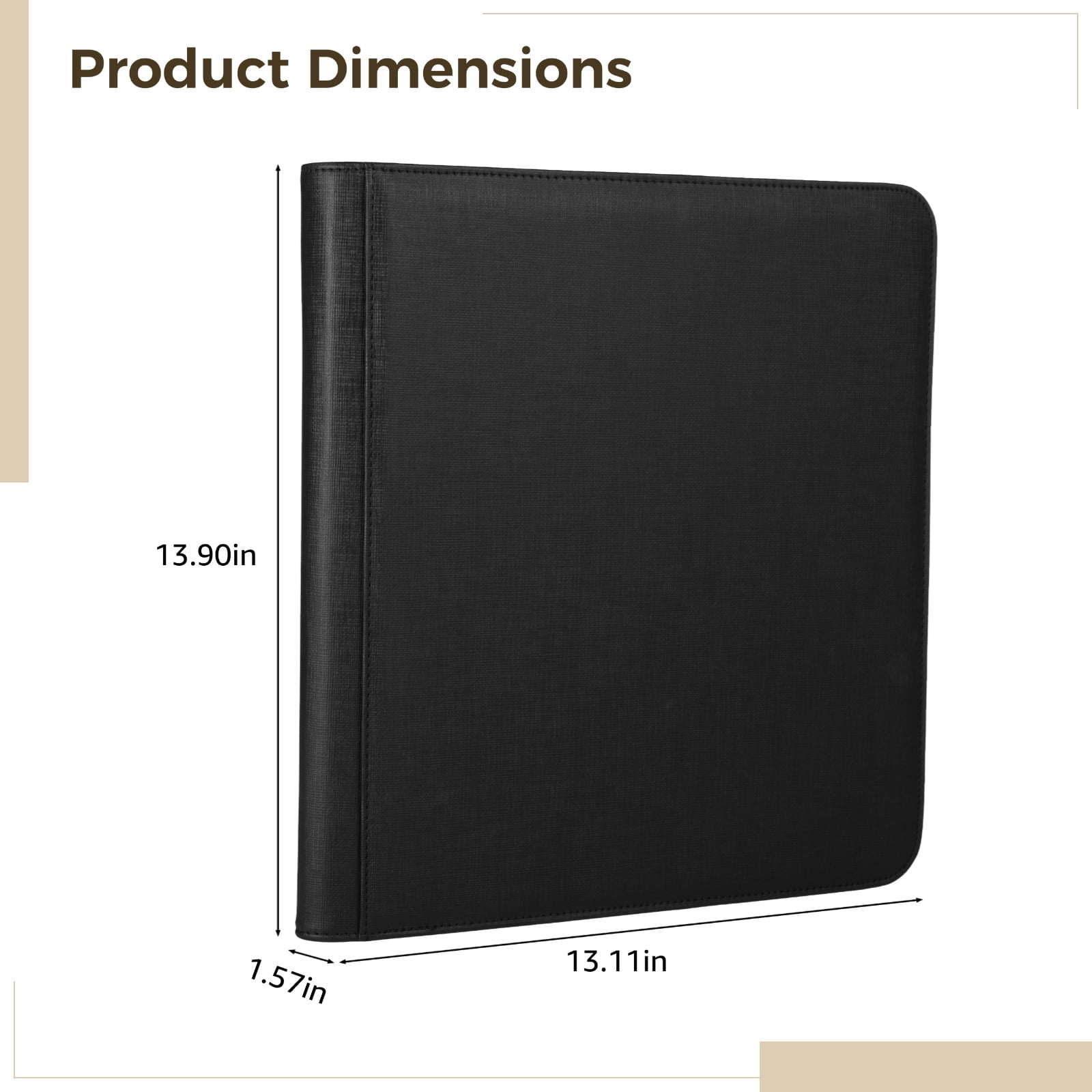 TCG Binder 12 Pocket, Trading Card Binder Side Loading, Card Holder Binder for 480 Cards, Quality PU Leather, Compatible with Various Card Games