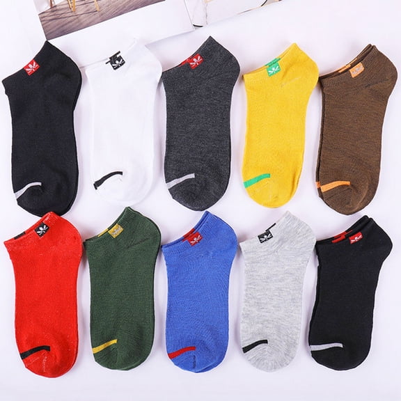LSQii Womens Mens Socks Solid Cotton Non Slip LightWeight Thin Boot Low Cut Ankle Socks Moisture Wicking Athletic Casual for Gym Running Sports Blue