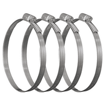 4 in. Stainless Steal Hose Clamp - 4 Pack