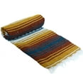 thumbnail image 7 of La Montana 10 Pack Mexican Blankets, 74" x 50" Yoga Blankets, Teal/Terra Cotta/Gold/White, 7 of 7