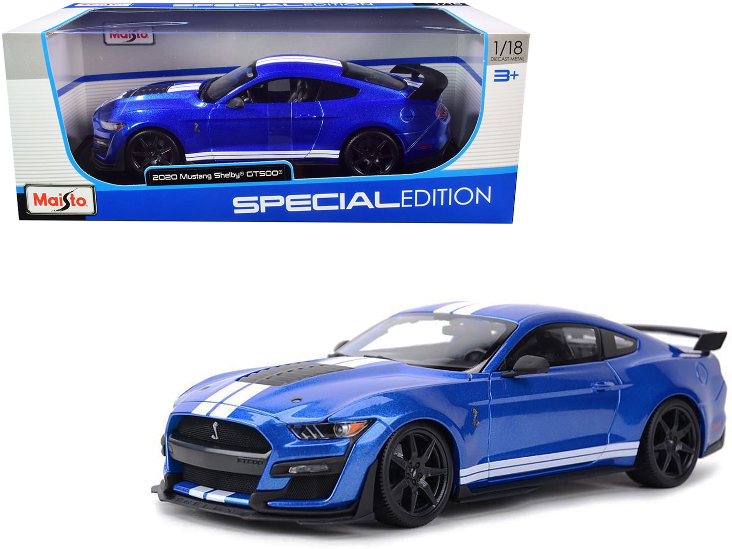 Details about   MAISTO 1:18 Scale Diecast Model Car 2020 Ford Mustang Shelby GT500 in Green 
