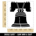 thumbnail image 2 of Liberty Bell Philadelphia Landmark United States of America Square Rubber Stamp Stamping Scrapbooking Crafting - Large 2.75in, 2 of 7
