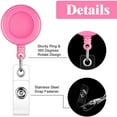 thumbnail image 4 of HLONK Badge Reel  Retractable Badge Reel with Metal Belt Clip  100 Pack Retractable Badge Holder ID Badge Reel Clip for ID Card Badge Holder Key Keychain Holders (Multicolor), 4 of 7