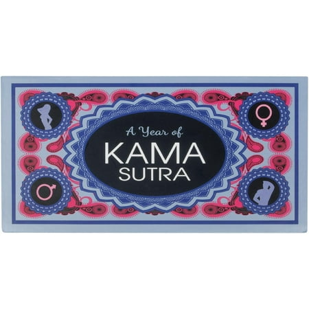Kheper A Year of Kama Sutra Adult 6.5 in Couples Adult Game, Blue Pink