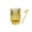 Golden, variant on Thick Glass Pen Pot Cute Decorative Pencil Holder Cup for Desk Makeup Brush Holder for Home Office (Green)
