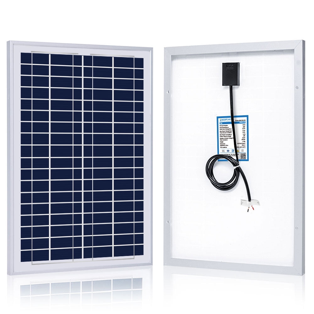 ACOPOWER 25 Watt 25W Polycrystalline Photovoltaic PV Solar Panel Module for 12 Volt Battery
