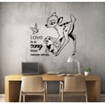 thumbnail image 2 of Love Is A Song Bambi Quote Cartoon Character Cartoon Wall Sticker Art Decal for Girls Boys Room Bedroom Nursery Kindergarten House Fun Home Decor Stickers Wall Art Vinyl Decoration Size (30x30 inch), 2 of 3