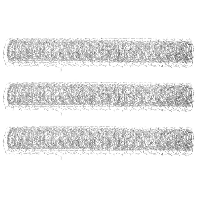 ETHZZLE Sturdy Galvanized Iron Chicken Wire Net Plated Silver for Multi Use DIY and Outdoor Fence