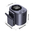 thumbnail image 2 of Car Clip Fan Rechargeable Portable Air Conditioning Fan with LED Display 360° Rotation, 2 of 7