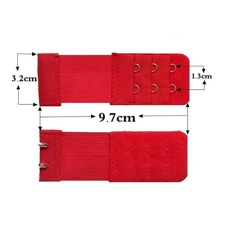 

Women Bra Extender 3 Rows 2 Hooks Elastic Adjustable Lengthen Clasp for Underwear New