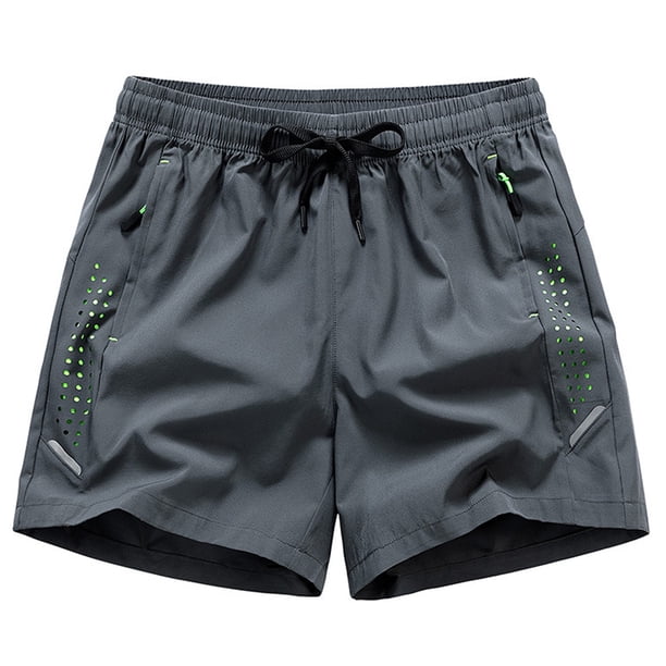 pstuiky Pantalones cortos para hombre, Pantalones cortos casuales cómodos de moda para hombre, de color liso, con cintura elástica regular, para playa Pantalones cortos de baloncesto