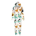 thumbnail image 2 of Oalirro Matching Family Pajamas Sets Halloween Dinosaur Print One Piece Sleepwear, 2 of 6