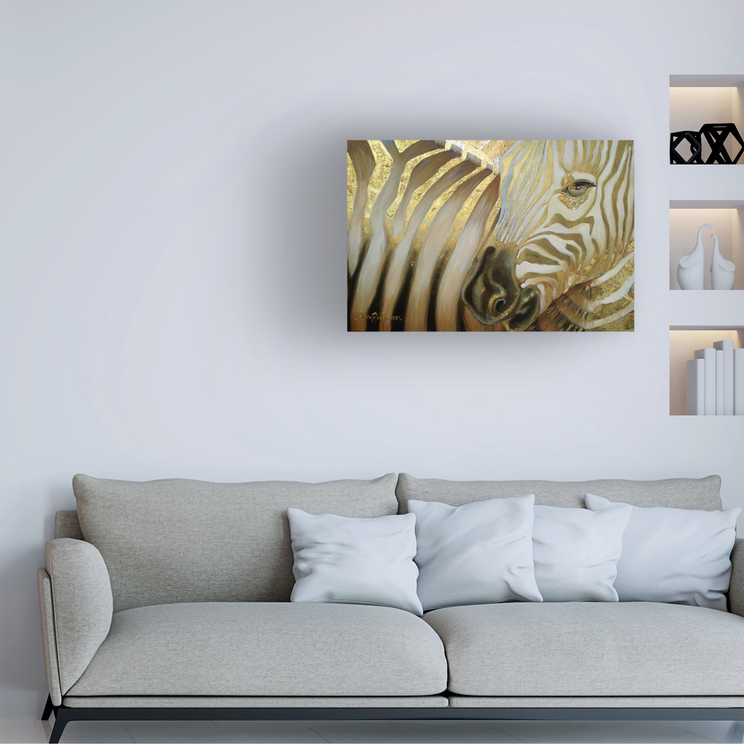Cherie Roe Dirksen 'Zebra Codex' Canvas Art