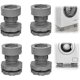 thumbnail image 1 of Shock Absorbing Washing Machine Feet Leveling Pads - 4 Pack Universal Adjustable Anti-Vibration Pads for Washer and Dryer, 1 of 5