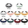 thumbnail image 3 of 10 Pcs Wide Plain Headbands Fashion Elastic Hairband Hair Accessories for Women and Girls, 10 Colors, 3 of 8