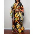 thumbnail image 2 of Xishao Cubre Bikini Vestido de Playa Estilo Kaftan con Estampado Étnico para Mujer F-Amarillo Floral F-Amarillo Floral Xishao ropa, 2 of 2