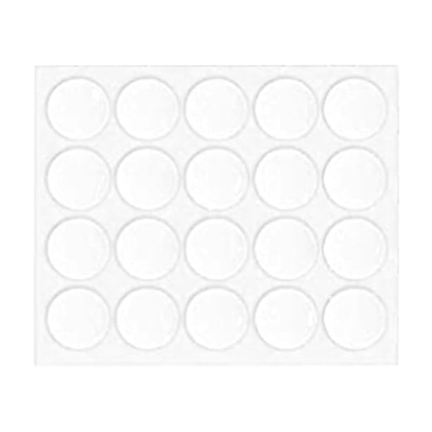 Esponja de espuma de 20 piezas Bewildely Pegatina de mecha extraíble redonda gran elasticidad paster ligero buena adherencia doble Kits para hacer velas Blanco