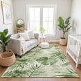 thumbnail image 7 of Addison Rugs Mayfield Premium Machine Washable Transitional Floral Aloe Rectangle Rug, 3' x 5', 7 of 7