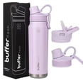 thumbnail image 1 of Termo de Acero Inoxidable BUFFER FLASK Soaked Lilac Antigoteo Hermético 700ml, 1 of 8