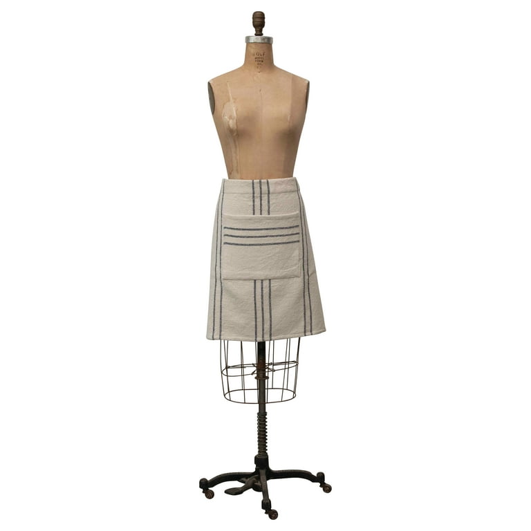 Creative Co-Op Striped Cotton Mudcloth Waist Apron with