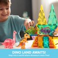thumbnail image 2 of Juego de azulejos magnéticos para construcción SYNCFUN con diseño de dinosaurios, 50 unidades, para niños de 3 a 8 años, 2 of 7
