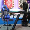 thumbnail image 4 of HOMY CASA Chaise d'Ordinateur de Course de Jeu Ajustement Ergonomique Inclinable Pivotant Bleu/noir, 4 of 8