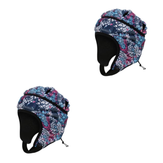 Greeniant EVA Portero Rugby Fútbol Fútbol Casco Rugby Sombrero Cabeza Protector Guardia Colorido Azul colorido azul 2Conjunto