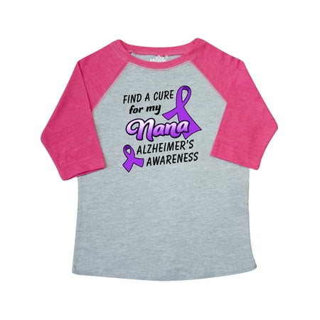 

Inktastic Alzheimer s Awareness Find a Cure for my Nana Gift Toddler Boy or Toddler Girl T-Shirt