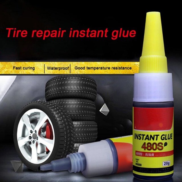 Colle de Réparation de Pneus Colle de Séchage Rapide pour Pneus de Voiture