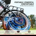 thumbnail image 4 of Electric Bike for Adults, Max 19 MPH Speed & 50 Miles Range (PAS), 500W Motor and Lightweight & Portable, Shock Absorbers Electric Bicycle, Foldable ebike for Adults, 4 of 9