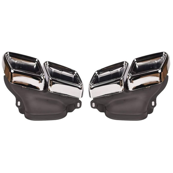 ABS Plastic Chrome Stainless Exhaust Muffler Pipe Tip 1PC Fits select: 2015-2019 MERCEDES-BENZ S 65 AMG, 2014-2015 MERCEDES-BENZ E 63 AMG