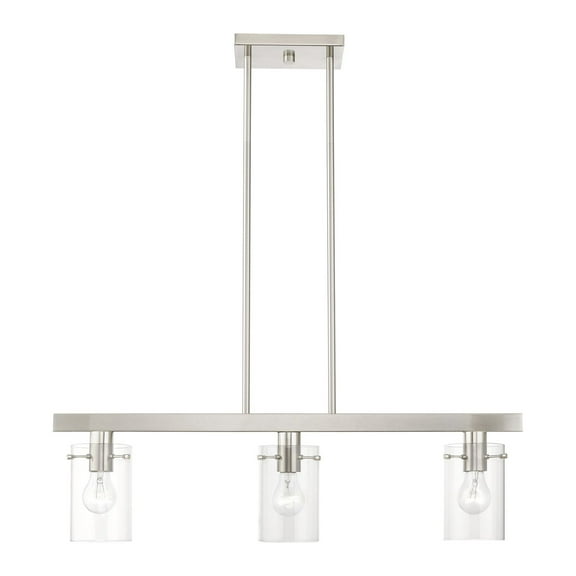 Livex Lighting - Munich - 3 Light Linear Chandelier In Contemporary Style-14.5