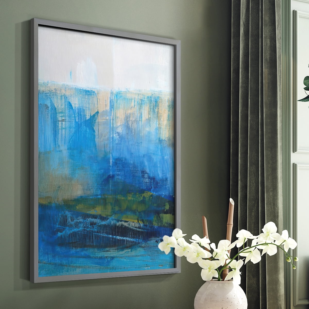 Bay Walk II in Paper Solid Wood 16 x 20 Framed Print