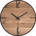 thumbnail image 4 of Reloj de pared simple y silencioso de madera de 30 cm de diámetro, 4 of 4