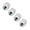White, variant on Set Of 4 Sparkling Tire Stem Caps Anti Leakage Designs Covers for Car & Bikes