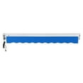 thumbnail image 4 of Awntech 16 Ft Destin Left Motorized Heavy Duty Patio Retractable Awning with Protective Hood (192in x 10.38in x 120in), Bright Blue, 4 of 6