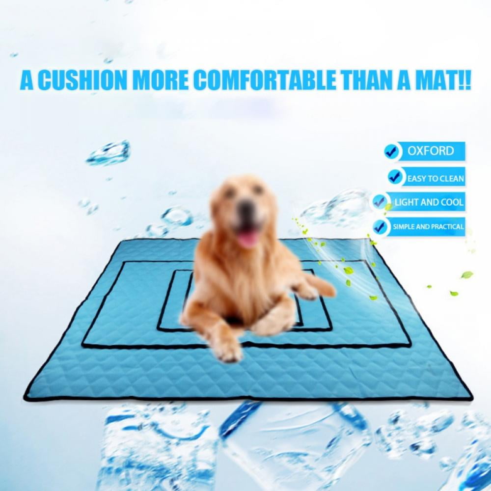 Nesutoraito Washable Summer Cooling Mat for Dogs Cats Kennel Mat Breathable Pet Crate Pad Cusion Sleep Mat for Carrier Bag Dog Self Cooling Mat 