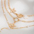 thumbnail image 5 of NICKSUN Boho Ocean Layered Necklace Set, Starfish Seashell Conch Imitation Pearl Multi-Strand Y Drop Choker, Gold Flat Snake Chain Beach Neck Jewelry for Women, 5 of 9