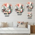 thumbnail image 5 of Designart "Essence of Minimalism Abstract Beauty III" Minimalism Round Metal Art, 5 of 5