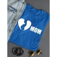 thumbnail image 3 of I Heart Mom Pregnant Woman Shaped T-Shirt Women -Image by Shutterstock, Female Small, 3 of 4