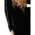 thumbnail image 4 of xiaxaixu Hauts Courts d'Automne pour Femmes Couleur Unie Col Rond Côtelé Manches Longues Pulls Amples de Printemps, 4 of 6
