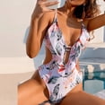 thumbnail image 4 of Conjunto de Bikini informal con estampado de mujer a la moda, traje de baño de una pieza, Bikini, ropa de playa, traje de baño Fridja  nalpqowj50993, 4 of 9