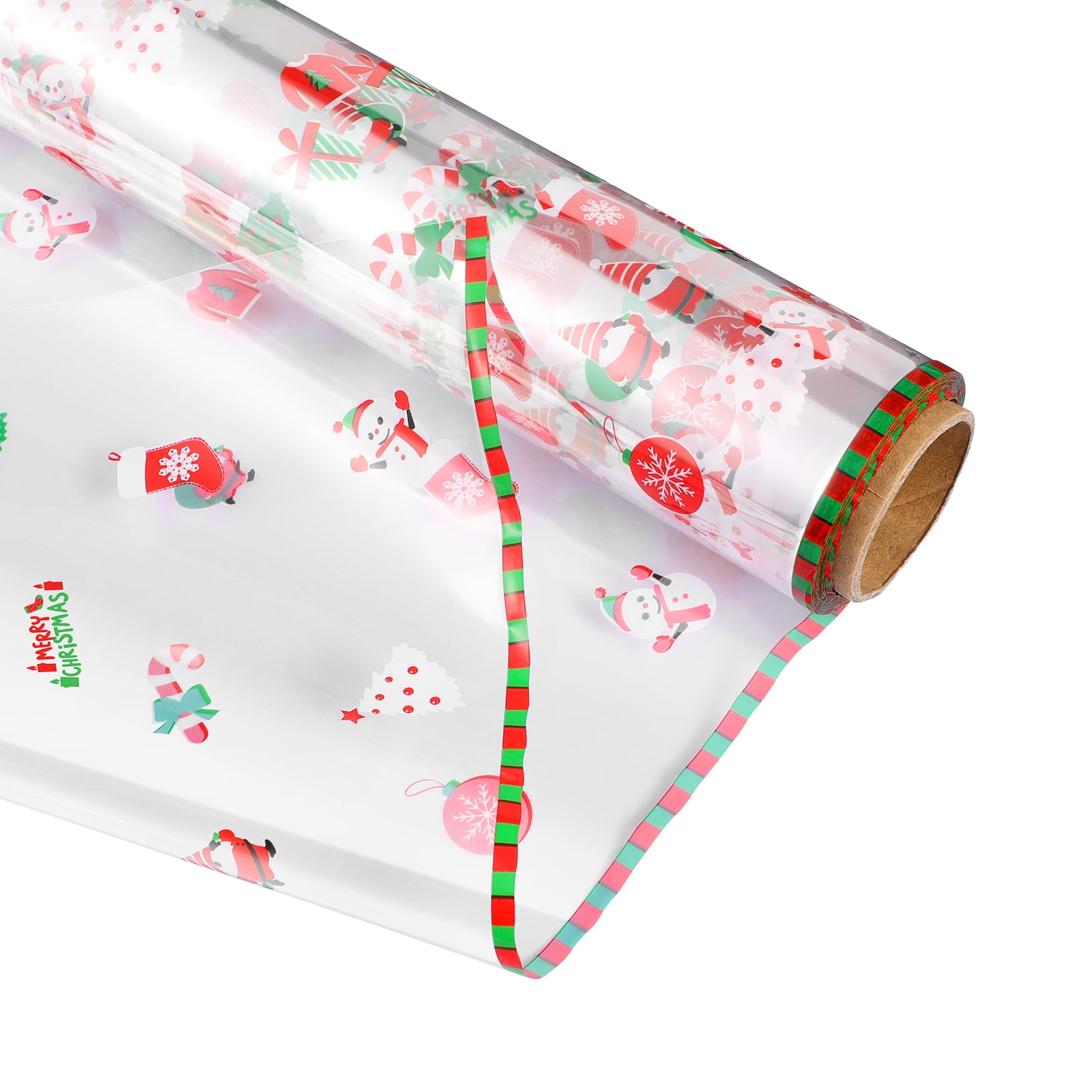 Cellophane Wrap Paper Christmas Wrapping Clear Roll Transparentholiday