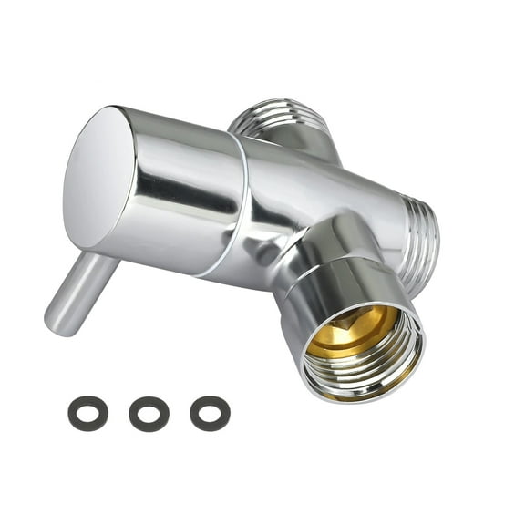 APPLAYERR 1/2in Brass Water Diverter Valve 3-Way for Shower Head Handheld Easy Install Ergonomic Design Water Flow Switching